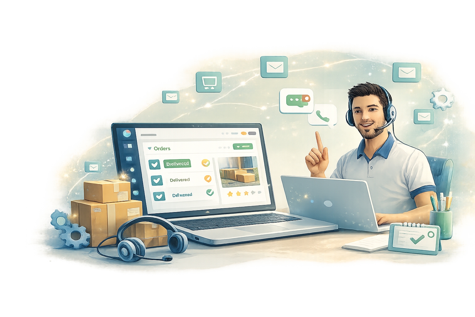 دعم بعد التسليم لمتجر جاهز للبيع